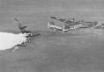 B-24 goes down in flames